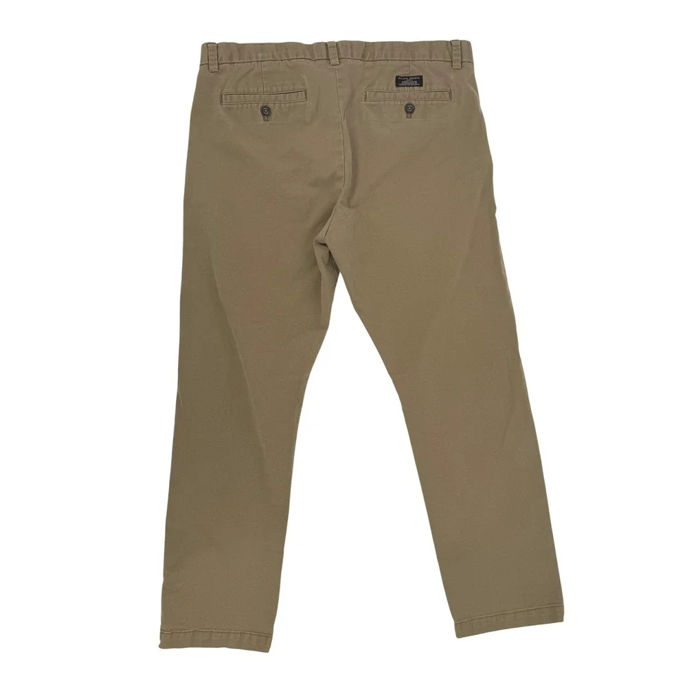 Banana Republic Fulton‎ Skinny Chino Mens 36x28 Acorn Brown Excellent Stretch